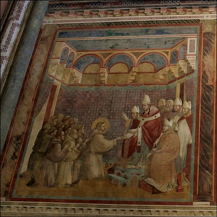 Giotto, Zatwierdzenie Reguły - Bazylika św. Franciszka z Asyżu, Asyż